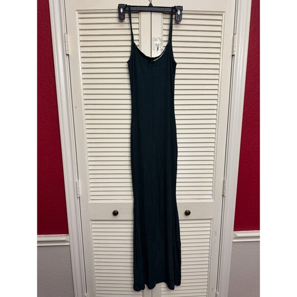 SKIMS Soft Lounge Long Slip Dress Onyx SZ M - Picture 1 of 7